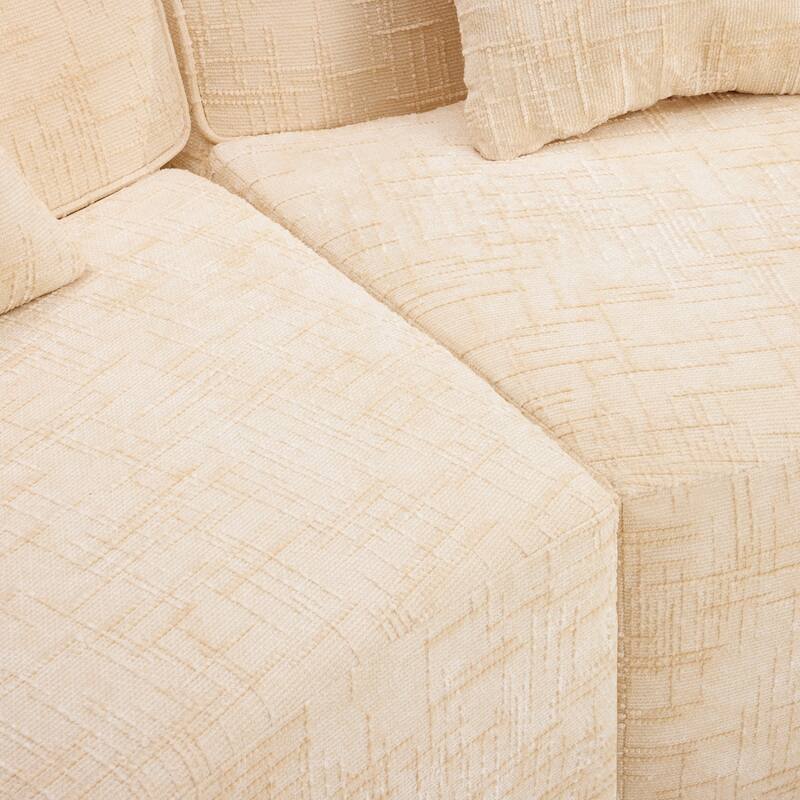 Curved Compressed Sofa with Creative Nordic-style Design