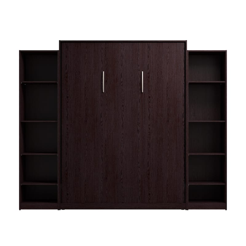 Claremont Queen Murphy Bed with Closet Organizers (105W) by Bestar