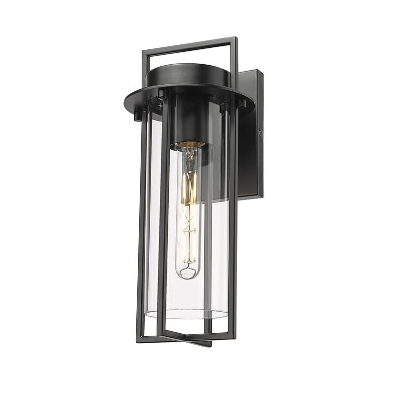 Millennium Lighting Russell 1 Light Outdoor Wall Sconce in Powder Coat Black