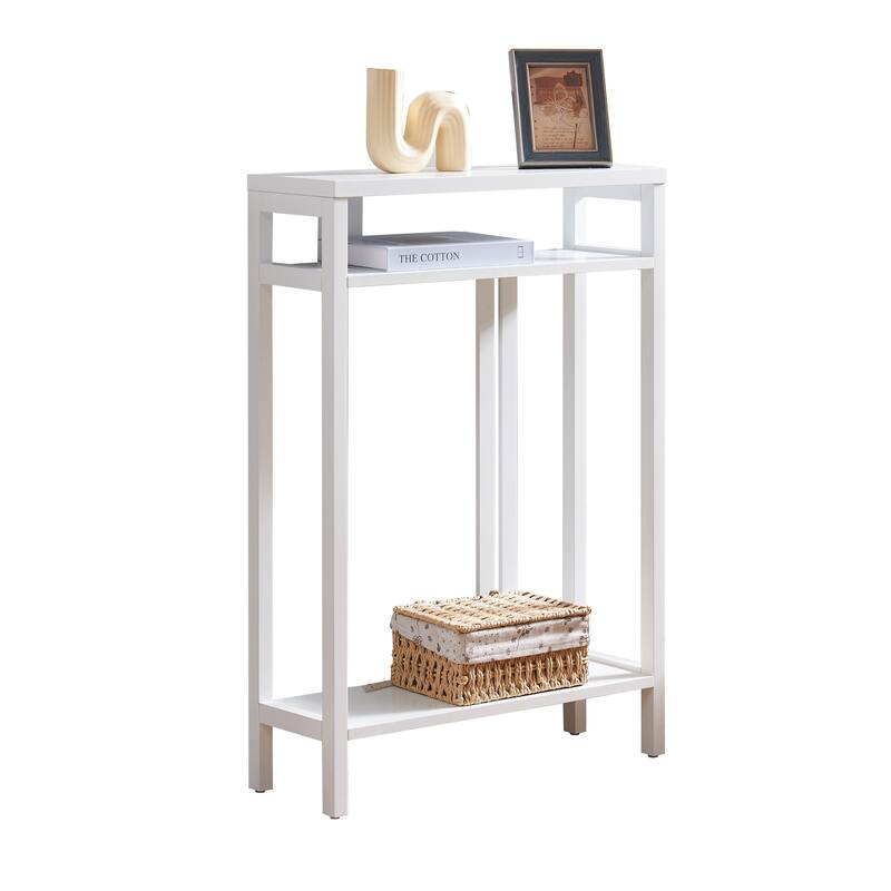 Bisbee Wood 22-inch Console Table with Two Shelves - 22"L x 8"W x 32"H