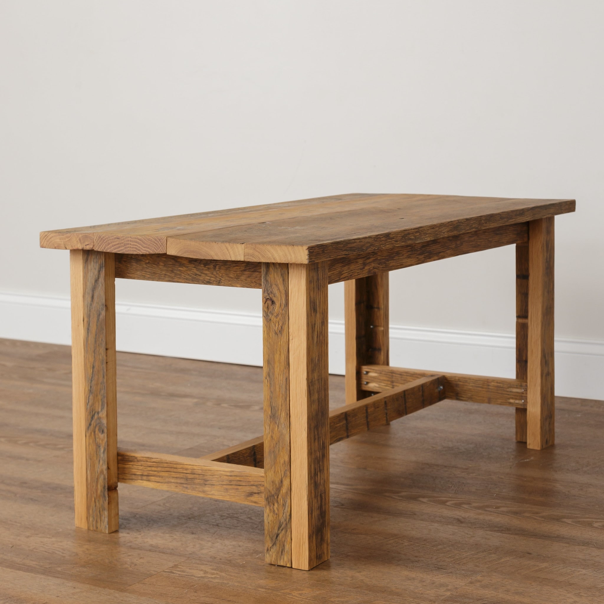 Reclaimed oak dining discount table and chairs