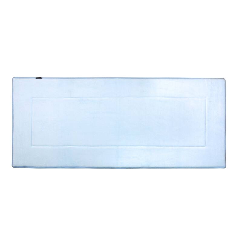 Ultra-Soft Extra-Thick Non-Slip Memory Foam Long Bath Runner Mat 2 ft x 5 ft - 5ftx2ft - skyblue