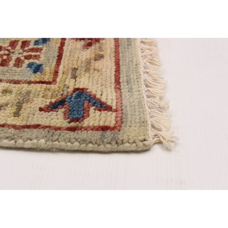 ECARPETGALLERY Hand-knotted Modern Oushak Light Grey Wool Rug - 8'2 x 9'10