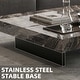 preview thumbnail 30 of 29, 43" Mid Century Modern Square Coffee Table, Carbon Steel Legs