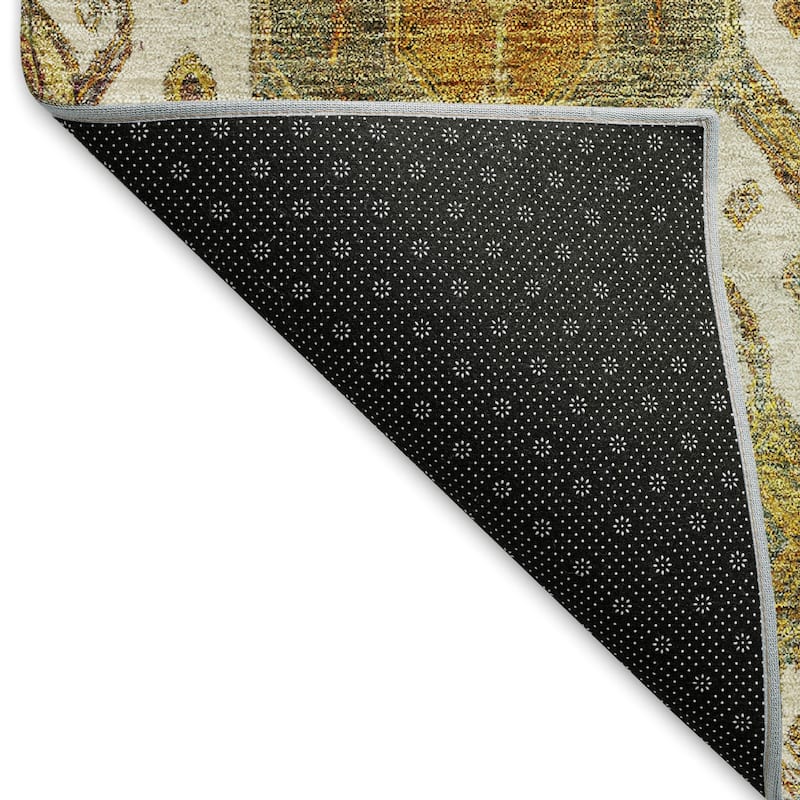 Machine Washable Indoor/ Outdoor Traditional Venetian Chantille Rug