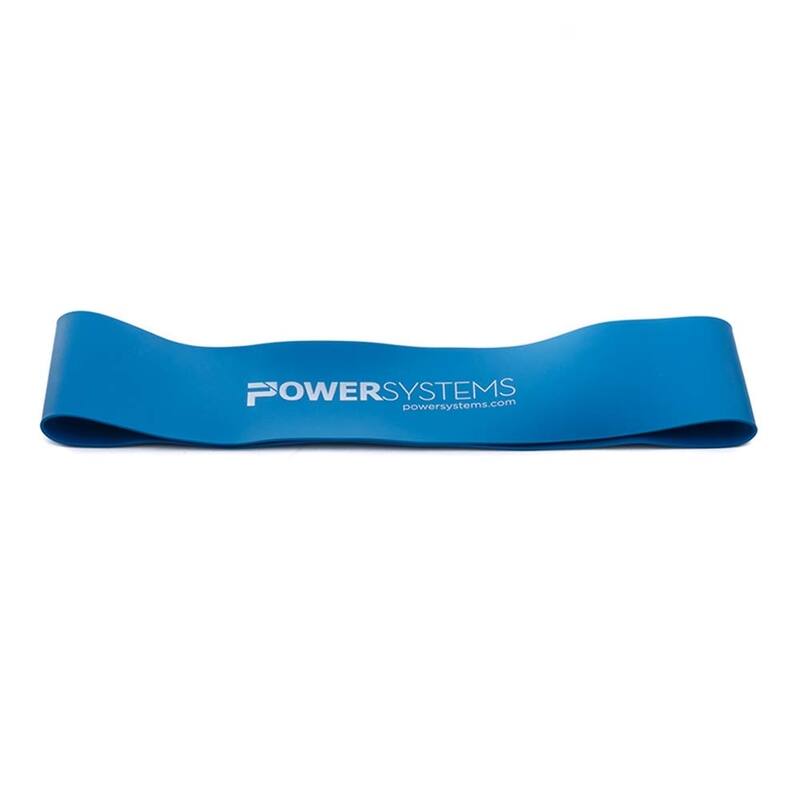 Power Systems 9" Mini Versa-Loop Exercise Band Workout Band - Blue - Heavy