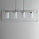 preview thumbnail 2 of 2, Maxim 10288SW Lateral 4 Light 36" Wide Pillar Candle Linear Pendant