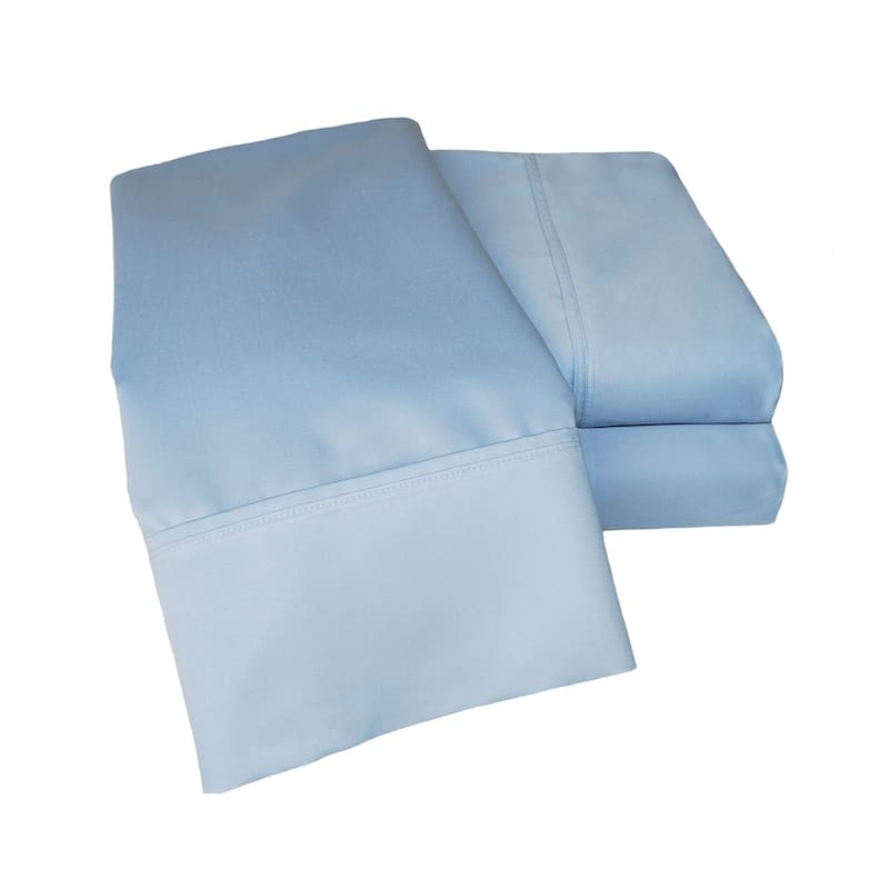 Superior Thread Count 1000TC Cotton Blend 6 Piece Sheet Set - California King - Light Blue