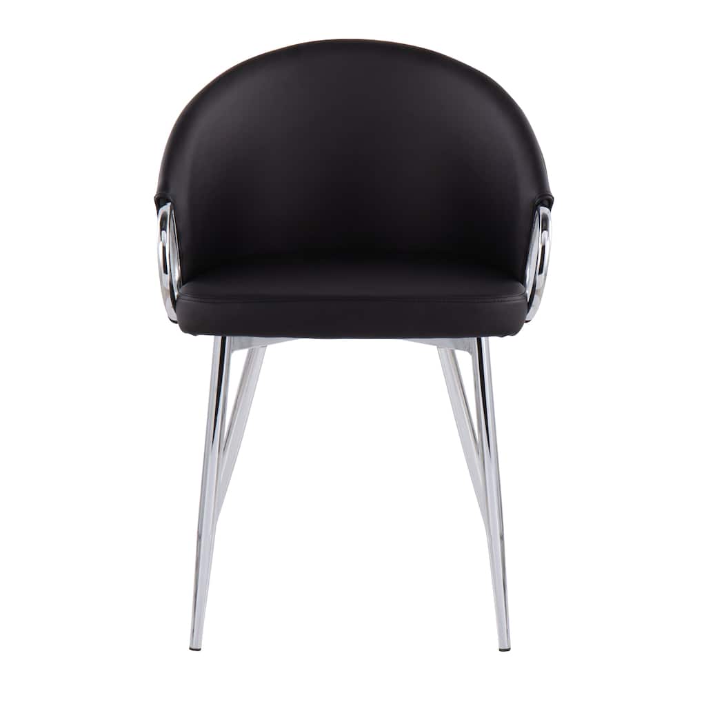 Silver Orchid Battista Silver Upholstered Chair