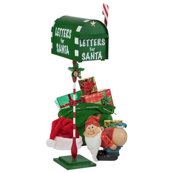 Letters to Santa Mail Box Christmas Tree Topper - Vintage Holiday Accent 