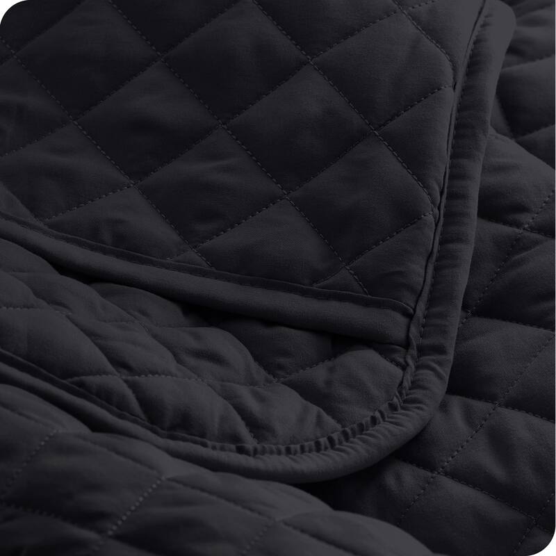 Bare Home Diamond Stitched Lightweight Microfiber Coverlet Set