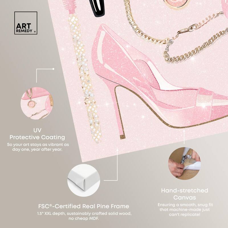 Her Favorite Choices Canvas by Art Remedy, Gallery Wrapped