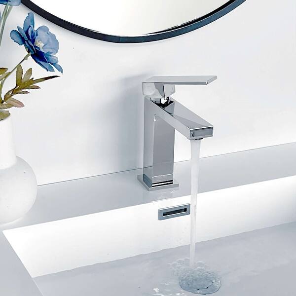 slide 2 of 46, STYLISH Single Handle Single Hole Bathroom Faucet - Faucet Height: 6 1/2" Spout Height: 4 1/2"