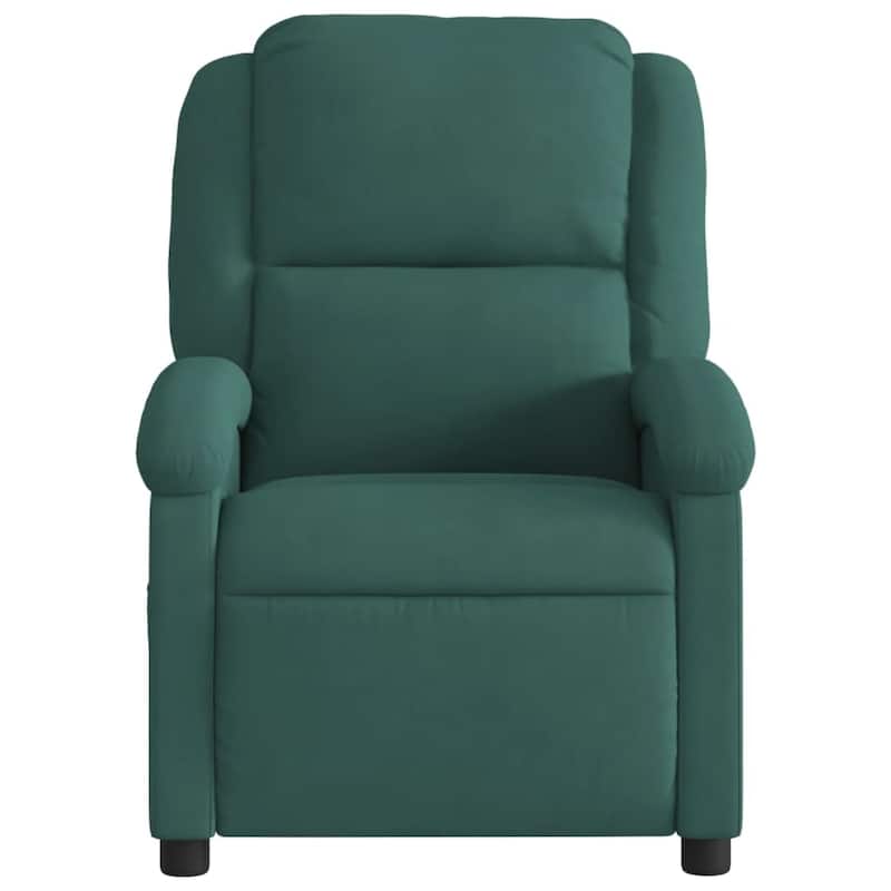 vidaXL Massage Recliner Chair Wingback Reclining Armchair for Elderly Velvet