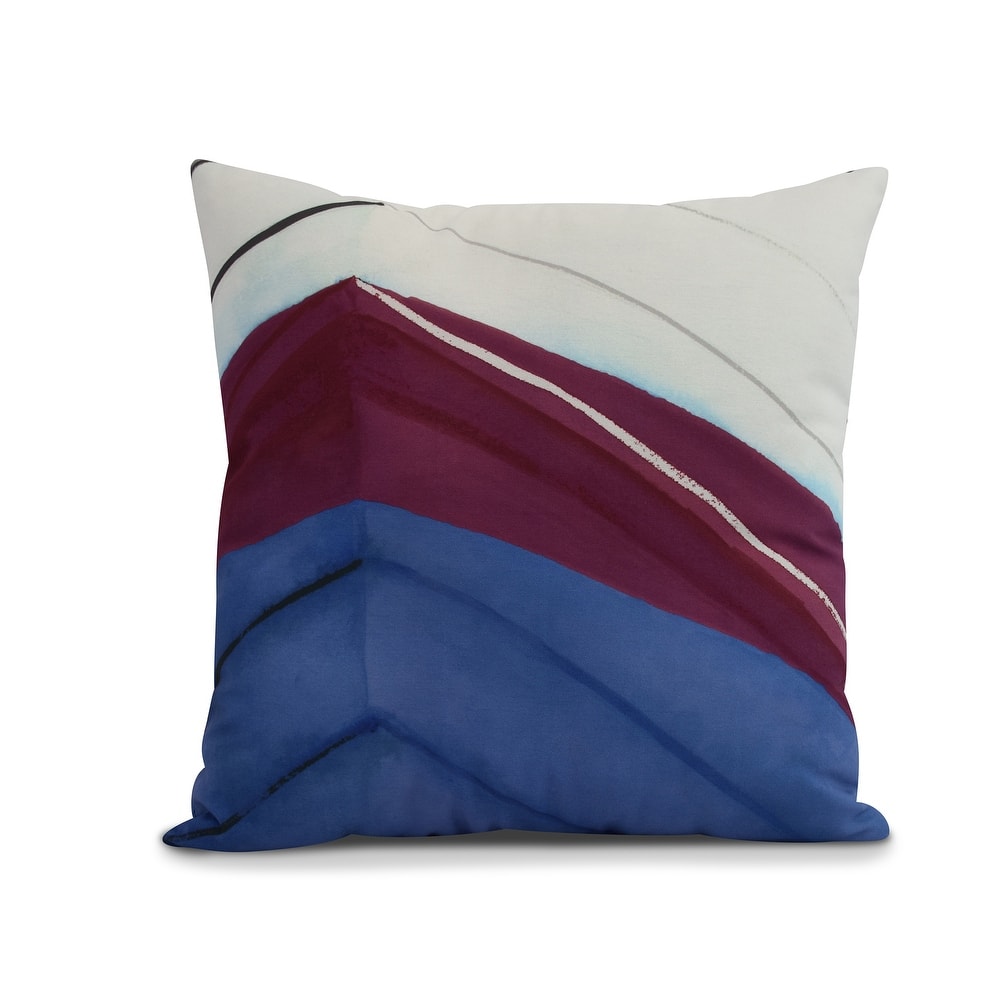 26 x 26 inch Boat Bow Left Geometric Print Pillow