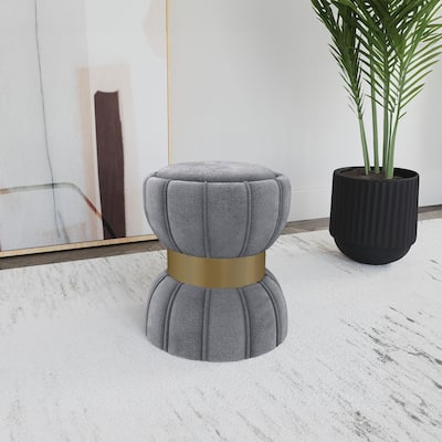 Round Upholstered Ottoman