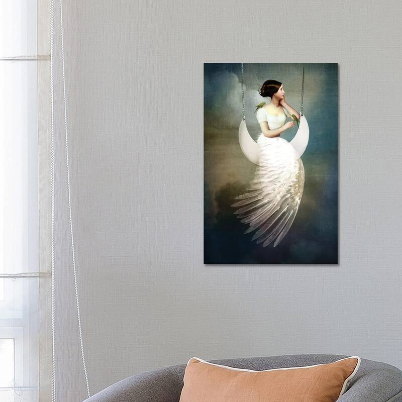 iCanvas "To The Moon And Back" by Catrin Welz-Stein Canvas Print
