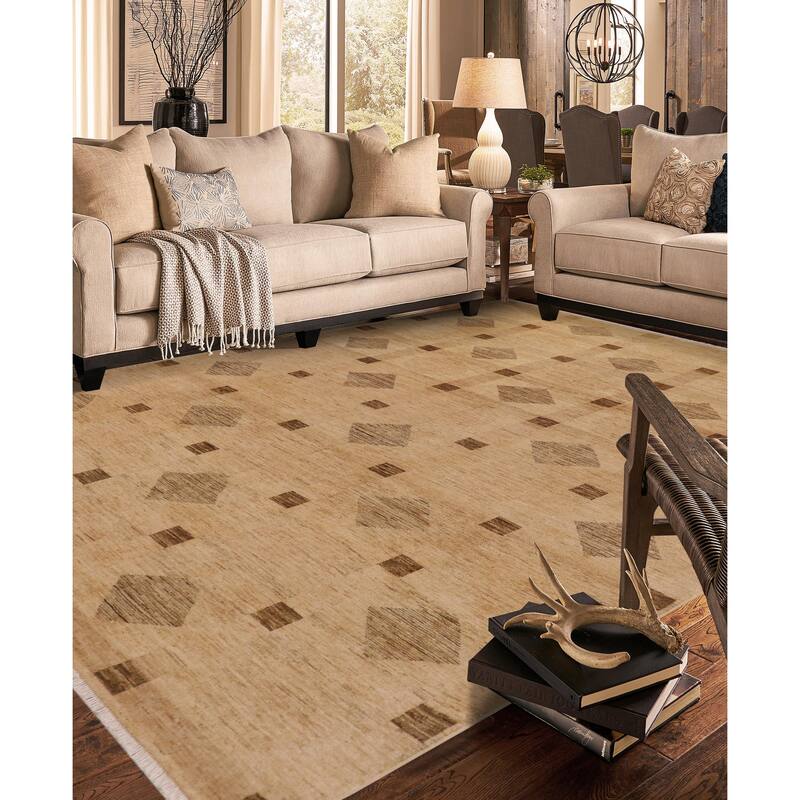 Artisan nomadic Gabbeh Hand Knotted Wool Rug