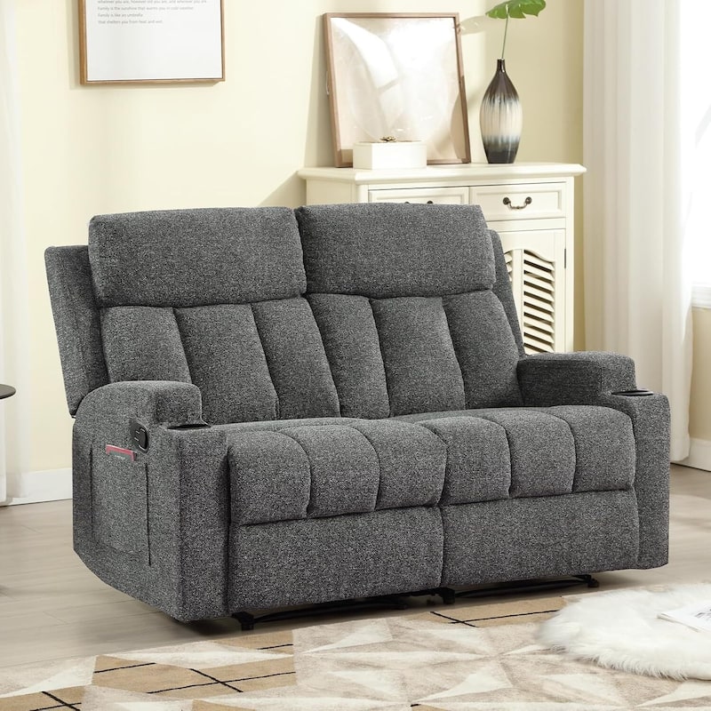 Recliner Sofa for Living Room, Extra Wide Modern Overstuffed 1/2/3 Seat Reclining Manual Sofa Chair