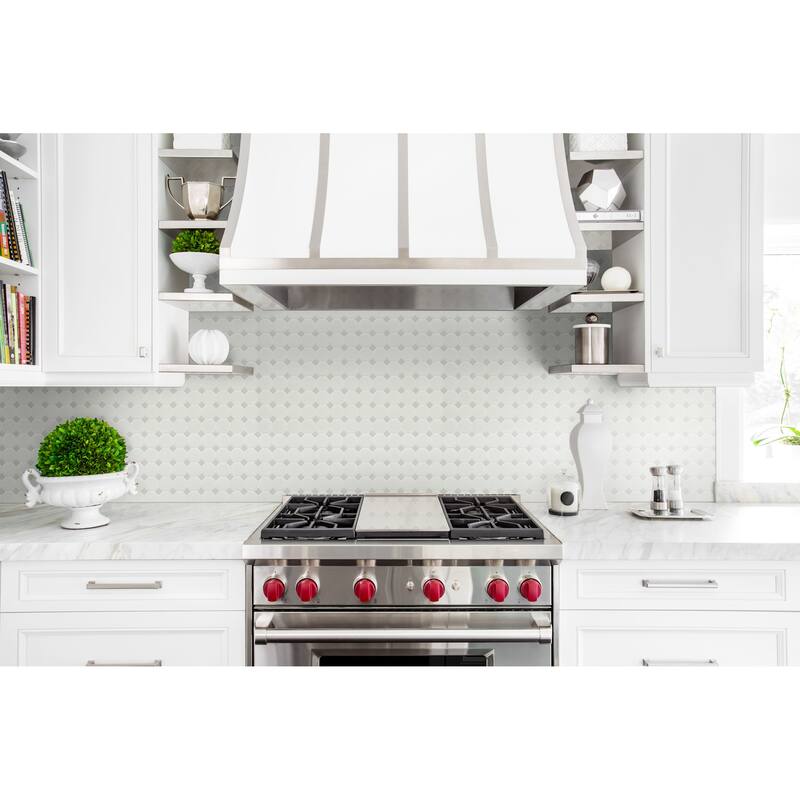 Ackland AKM-P-2X2OCM-CA 12" x 12" Porcelain Geometric Wall Mosaic Tile