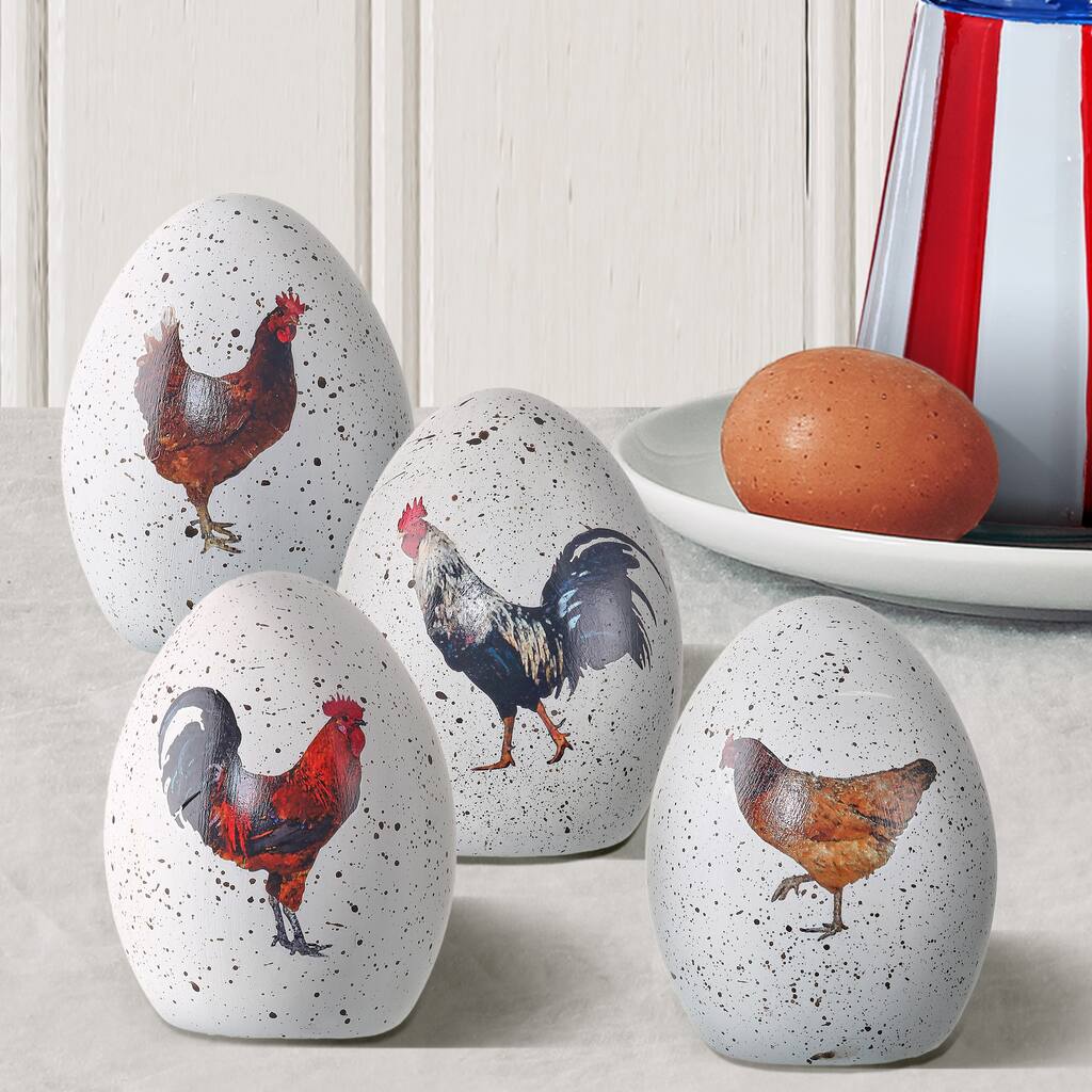 Ceramic Chicken Egg 4" Box/4