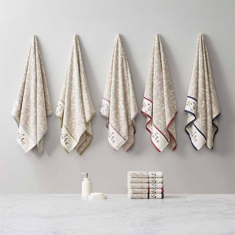 Cotton Jacquard 6 Piece Towel Set