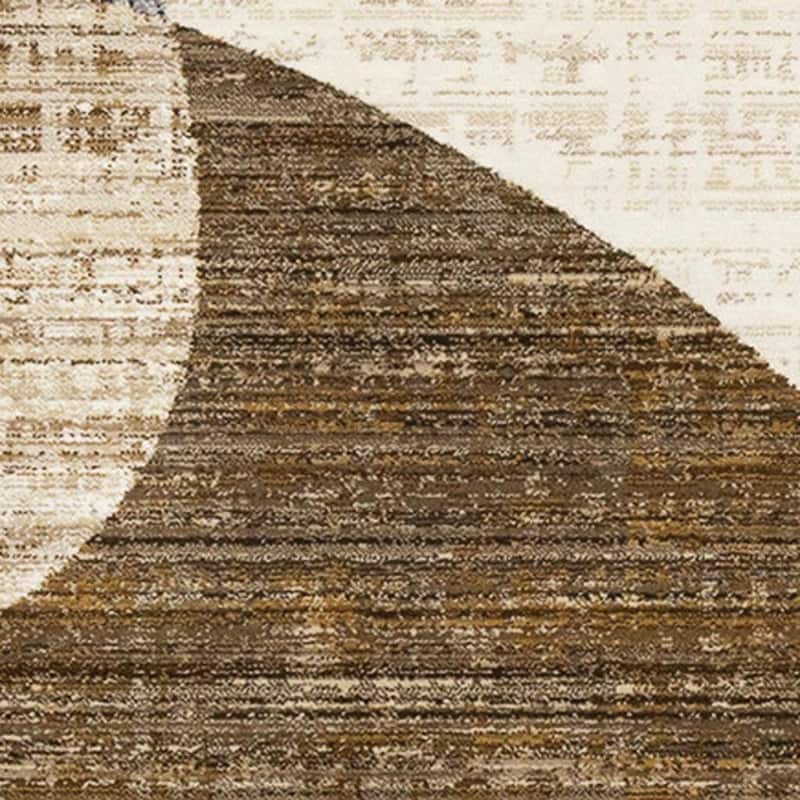 HomeRoots Abstract Modern Rectangle Area Rug - 5' X 8'