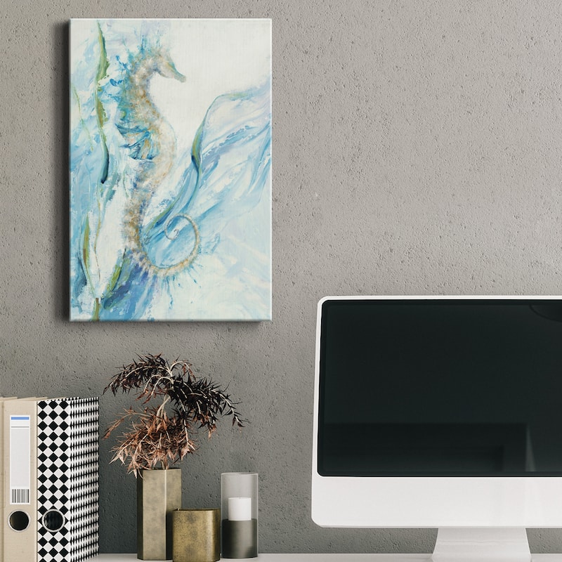 New Seahorse Premium Gallery Wrapped Canvas - Ready to Hang