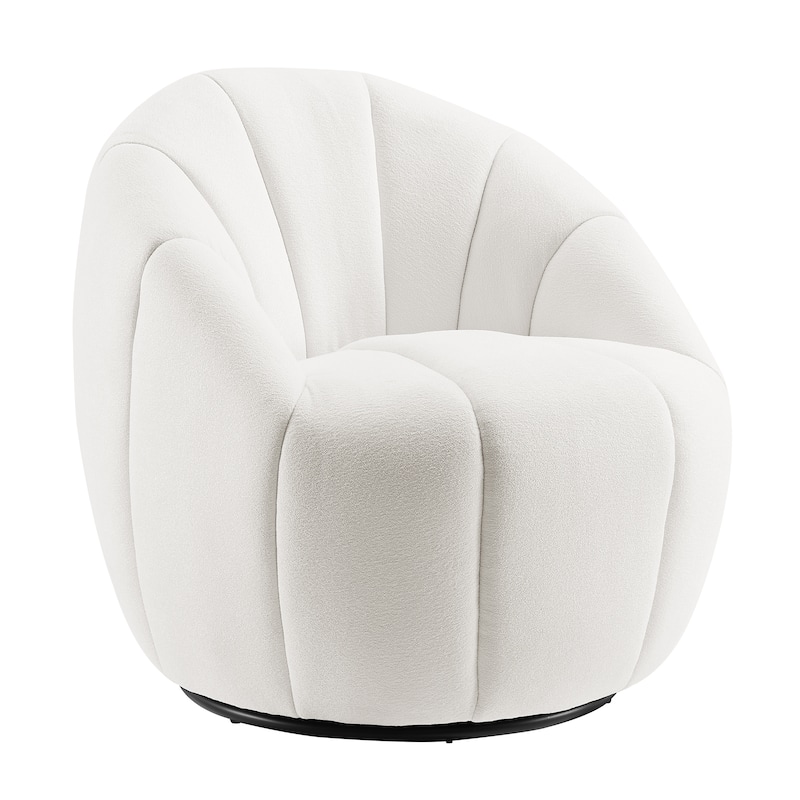 Art Leon Modern Swivel Barrel Chair