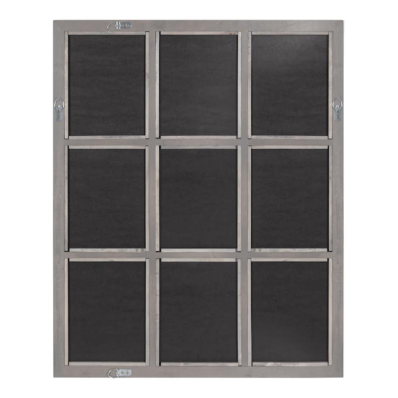 Kate and Laurel Hogan 9 Windowpane Wood Wall Mirror