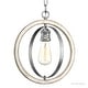 preview thumbnail 7 of 5, Luxury Vintage Pendant Light, 14"H x 12"W, with Modern Farmhouse Style, Galvanized Steel Finish by Urban Ambiance