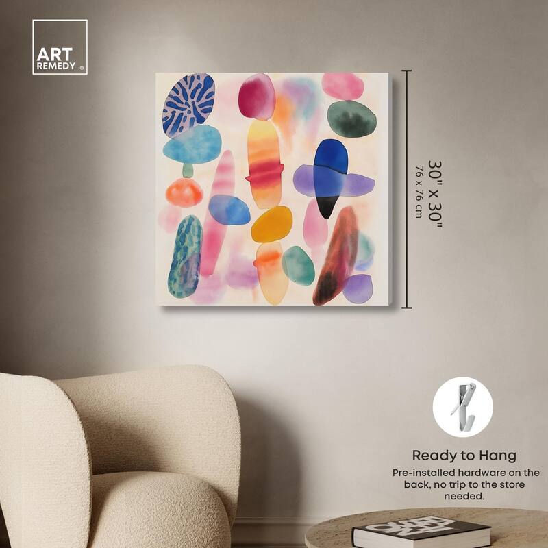 Dissolving Hues Canvas by Art Remedy, Gallery Wrapped