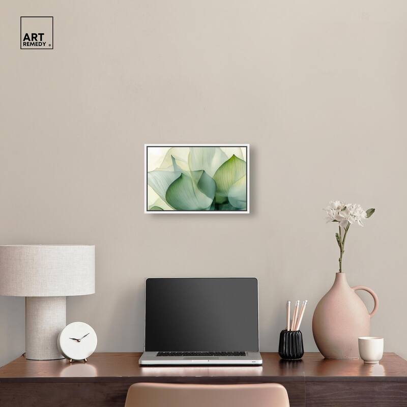 Translucent Floral Layers Canvas by Art Remedy