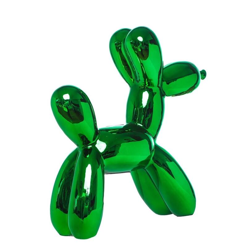 Interior Illusions Plus Kelly Green Ceramic Dog Piggy Bank - 12" tall