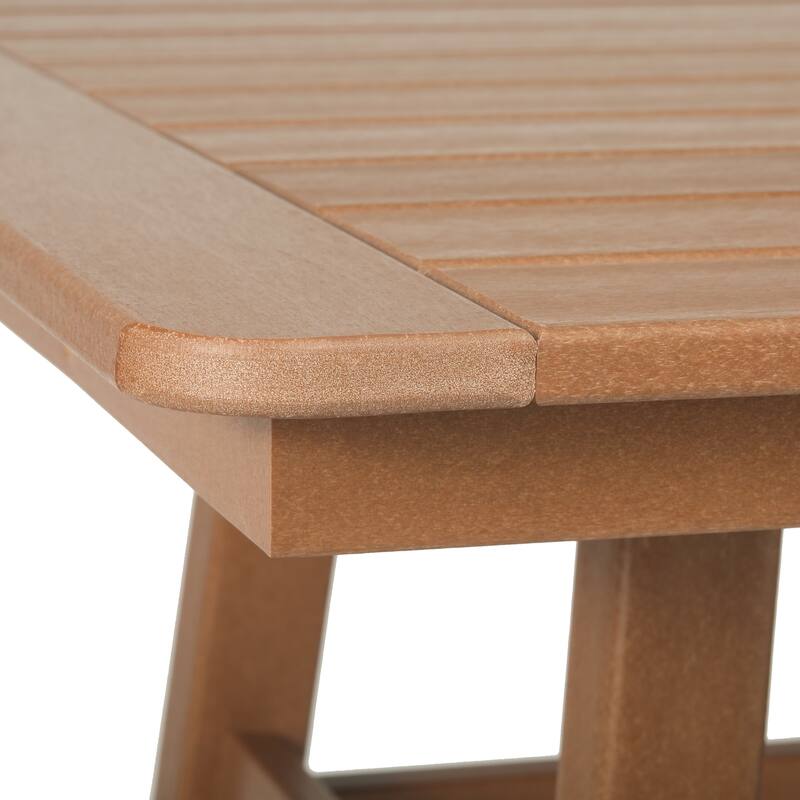 Laguna Hdpe All Weather Outdoor Patio 30" Square Counter Bistro Table