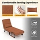 preview thumbnail 31 of 34, Costway Folding 5 Position Convertible Sleeper Bed Armchair Lounge w/