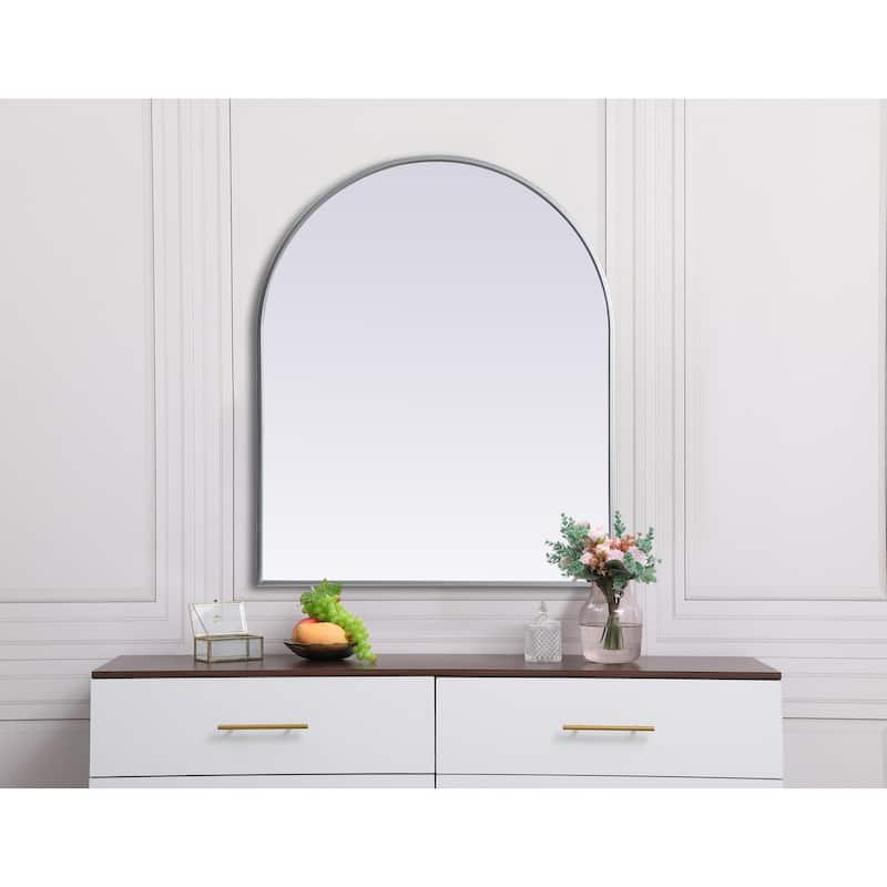 Elegant Lighting MR1A3036 Ayra 30" W x 36" H Modern Arched Bathroom