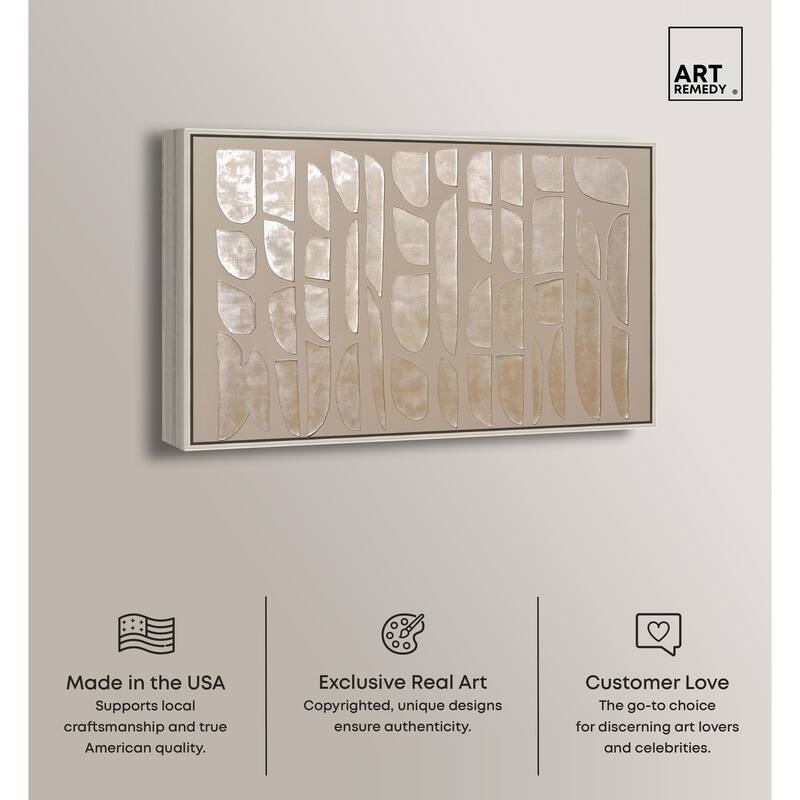 Textured Tiles Canvas by Art Remedy