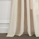 Lush Decor Ruched Waterfall Linen Window Curtain Single Panel - 84" x 52"