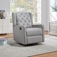 preview thumbnail 6 of 13, Suite Bebe Bryton Gliding Swivel Recliner. Pebble