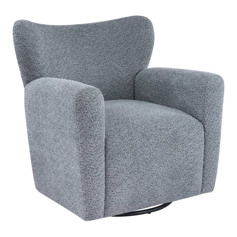 Christopher Knight Home - 360° Swivel Bouclé Wingback Accent Chair