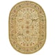 SAFAVIEH Handmade Antiquity Izora Traditional Oriental Wool Rug - 4'6" x 6'6" Oval - Ivory