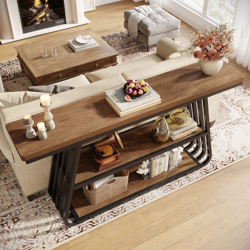 Industrial Console Table