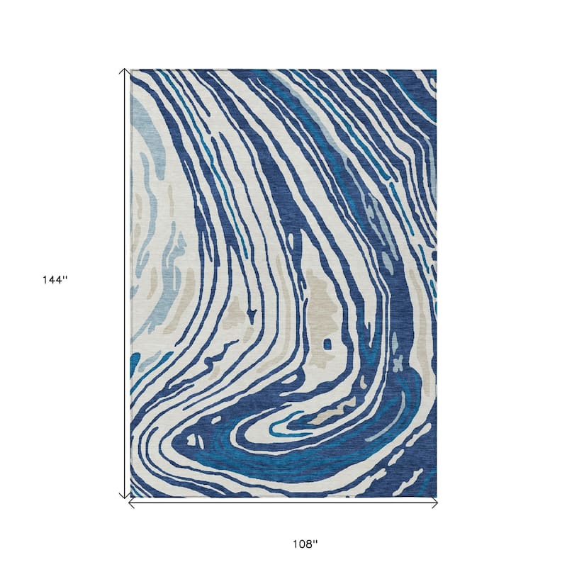 HomeRoots Abstract Transitional Rectangle Outdoor Rug