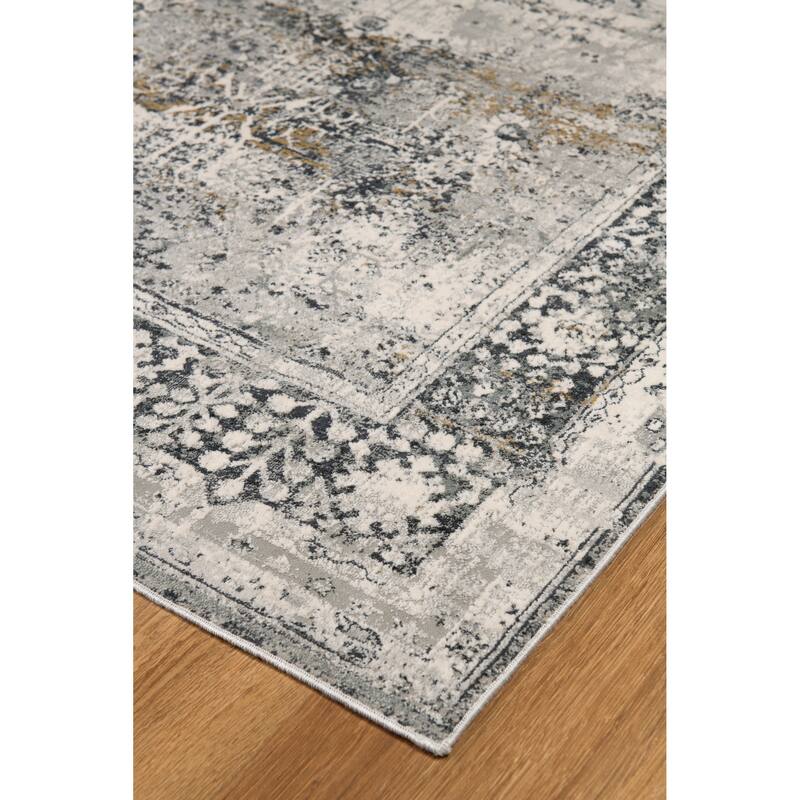 Christian Collection Grey/Cream Area Rug