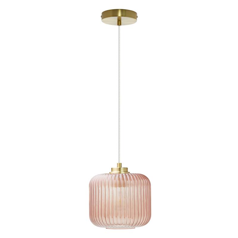 Digby River of Goods Glass and Metal Globe Shade Pendant Light