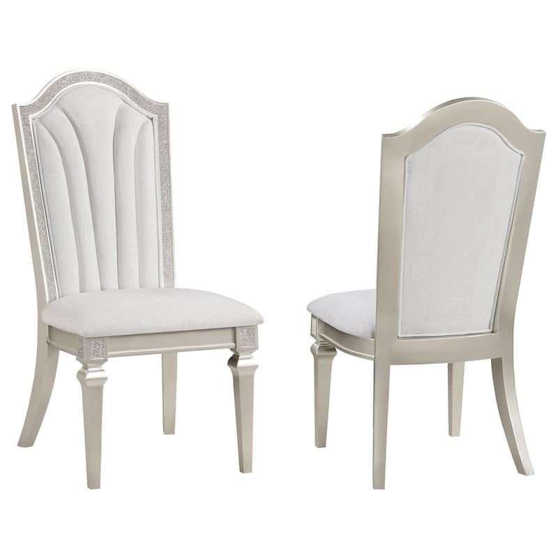 Evangeline Silver Oak Wood Dining Side Chair (Set of 2) - Set of 2 - Silver Oak - Short - 16-22 in.