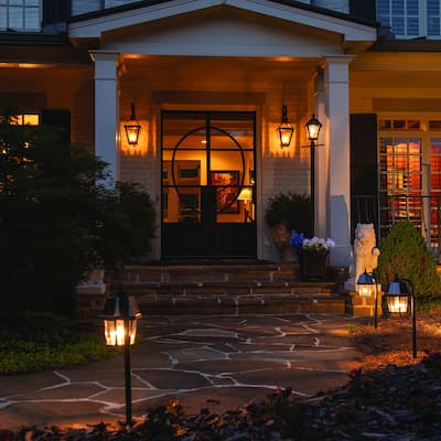 Shepherd Hook 80 Lumen Solar Warm White LED Pathway Landscape Light