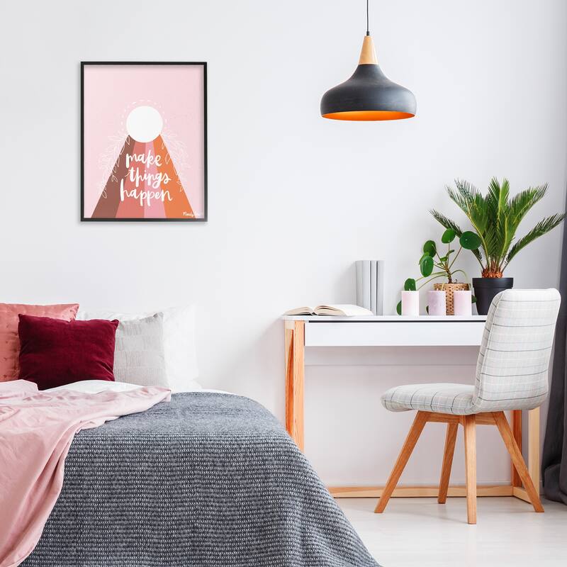 Stupell Minimal Make Things Happen Framed Giclee Art Design By Mandy Ford Art + Illustration