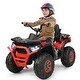 preview thumbnail 9 of 30, 12V Kids Electric 4-Wheeler ATV with 2 Speeds and LED Lights - 44.5" x 27" x 30" (L x W x H)